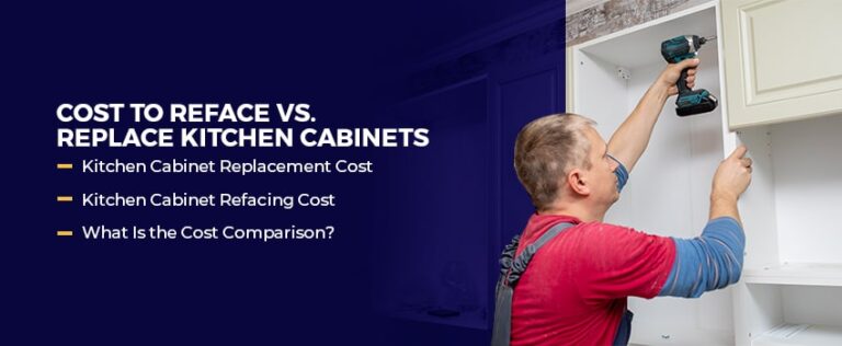 Kitchen cabinet refacing vs. replacement cost comparison