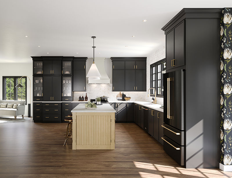 black cabinets kitchens