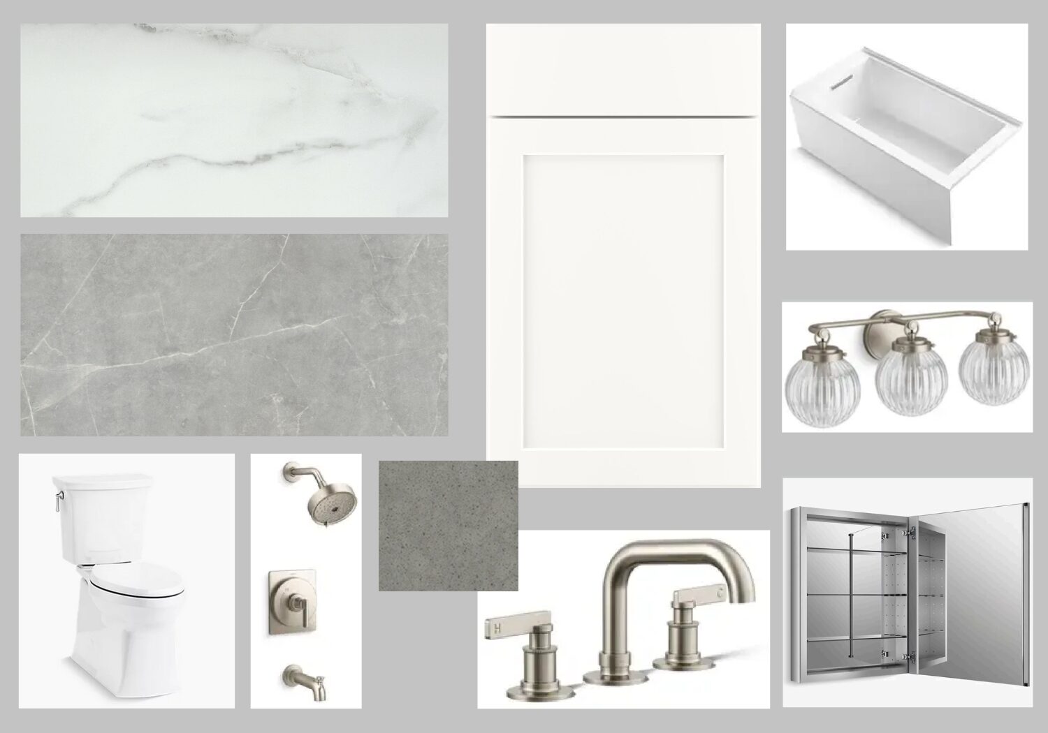 Charlie Maxx bathroom design vision board