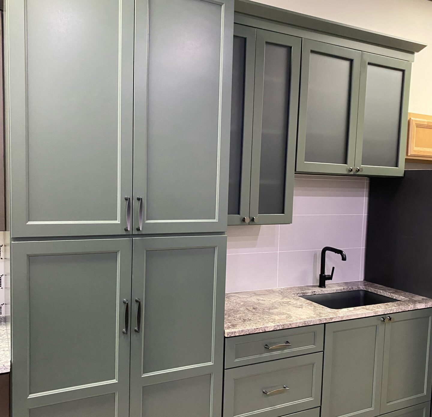 Gray showroom kitchen in Bel Air MD