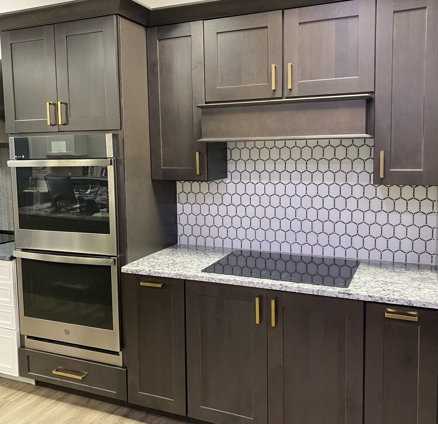 Dark kitchen cabinet showroom in Bel Air MD