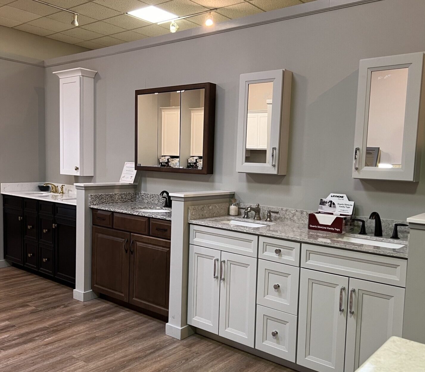 BKT Wilmington De Showroom bathroom vanities selection