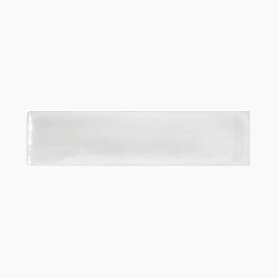 white glass subway tile